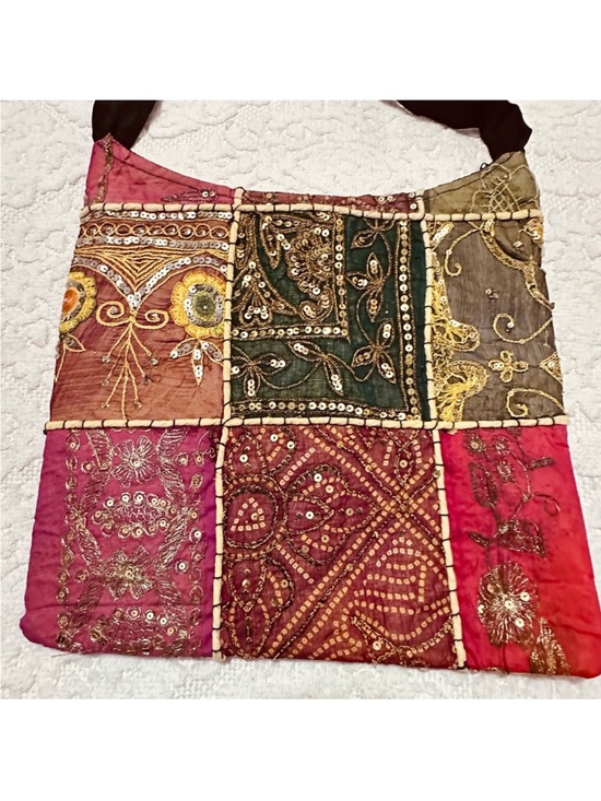 Vintage Handbags - Vintage | Bag | Vintage Shoulder Sari Bag